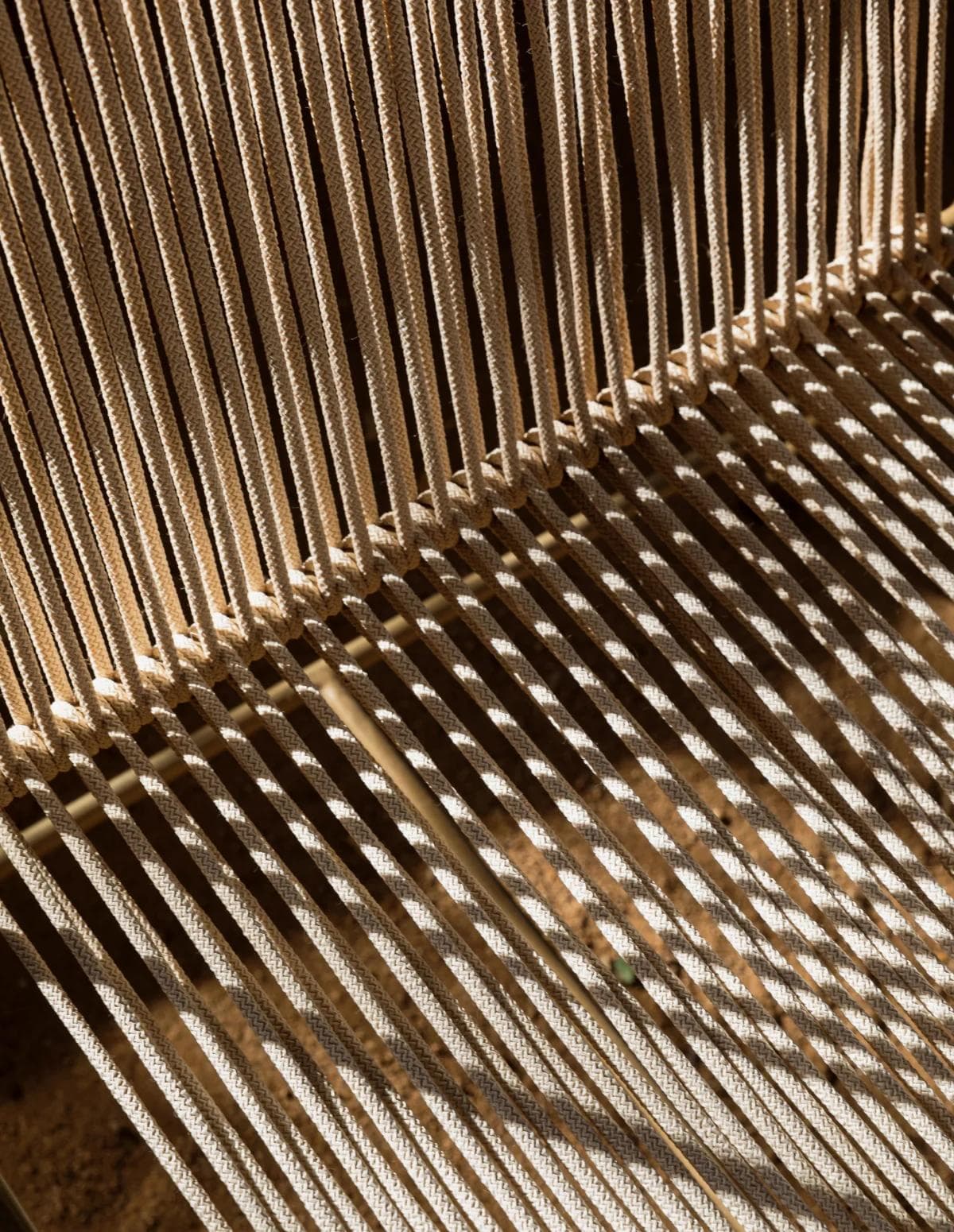 upclose rope chair
